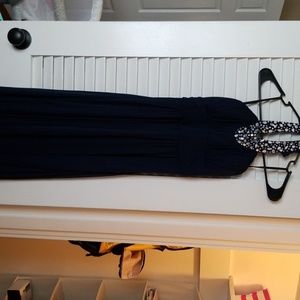 dark blue dress